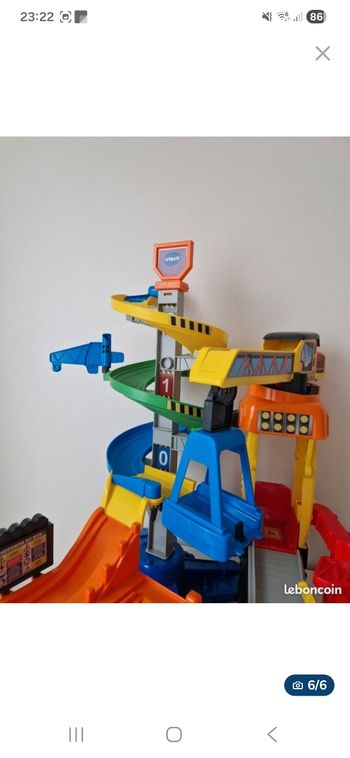 Circuit Vtech Tut Tut bolides maxi chantier interactif camion benne état neuve