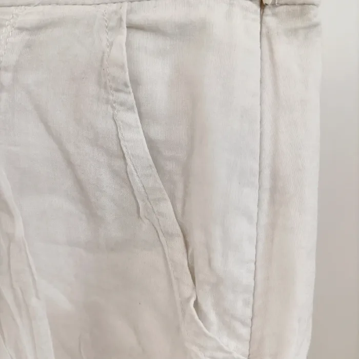 Mini jupe-short blanche IKKS enfant 5 ans – été, coton, volant, léger, style bohème A801 - photo numéro 2