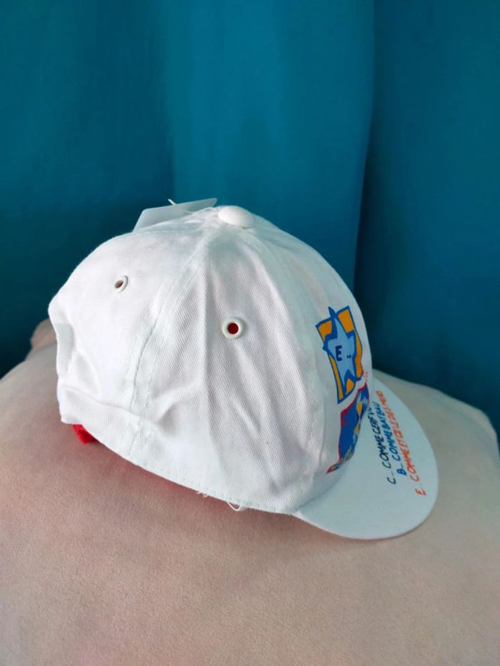 Casquette enfant blanche – C comme cerf-volant – 48 cm - photo numéro 2