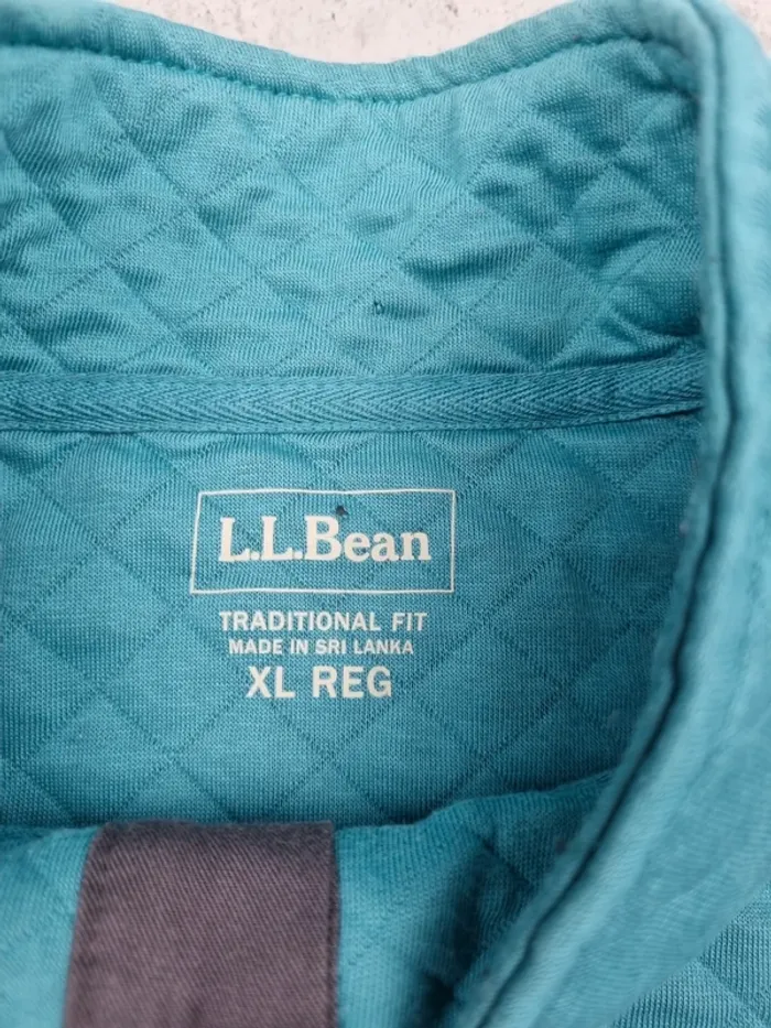Pull L.L. Bean bleu matelassé – Taille XL Homme (mesures en photos) - photo numéro 6