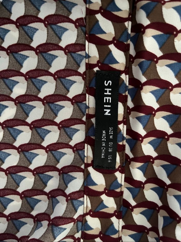 Chemise Shein marron et blanche - Taille M - Neuve jamais portée - photo numéro 3