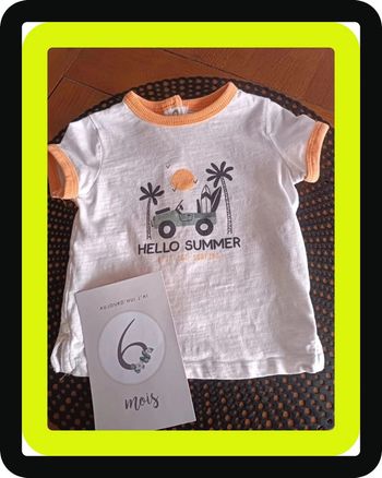 Tee shirt 6 mois Kiabi