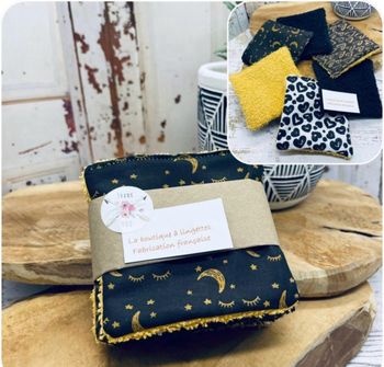 Lingettes lot de 8 lavable et réutilisable