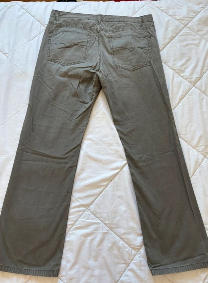 Pantalon homme In Extenso taille 50/2XL – marron/gris – regular – coupe droite - photo numéro 8