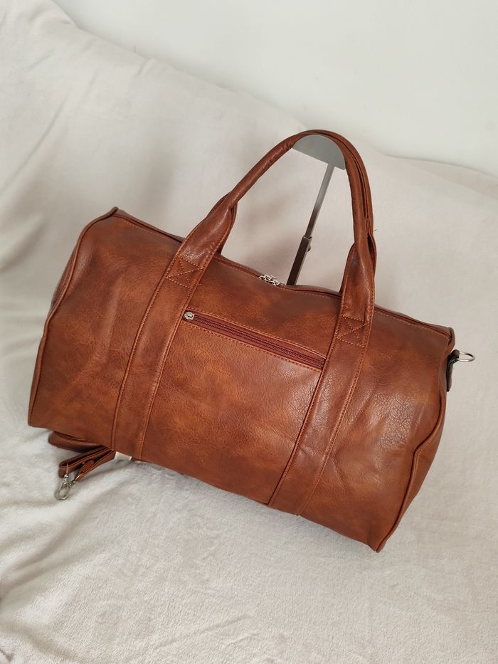 Sac de voyage week-end camel top tendance - photo numéro 5