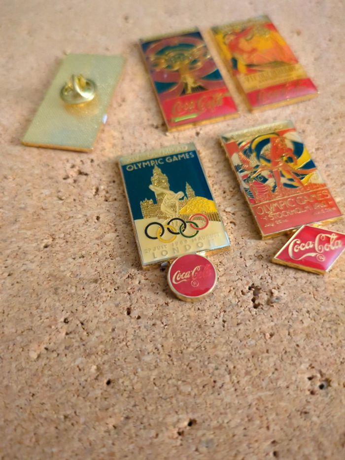 Lot de 5 pin's Coca cola Jeux Olympiques - photo numéro 4