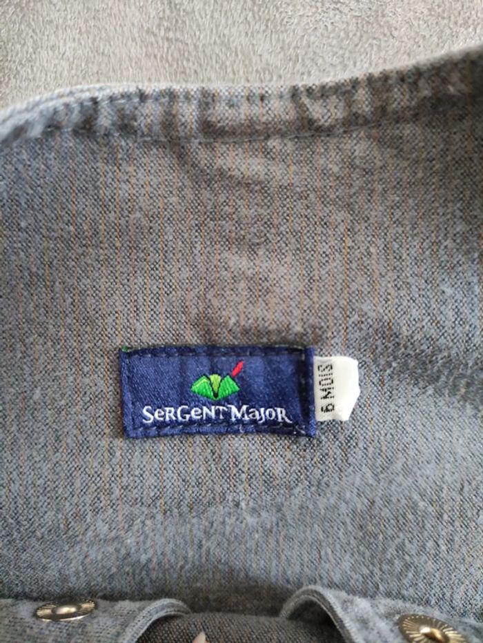 Salopette grise sergent major 6 mois - photo numéro 4