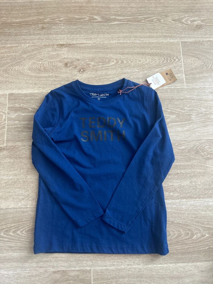 T-shirt à manches longues bleu roi Teddy Smith 8ans