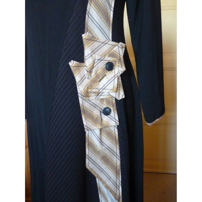 ROBE MI-LONGUE Bleu Blanc Rouge - Taille 40 - photo numéro 6