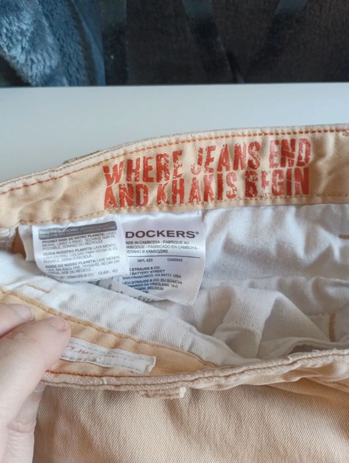 Pantalon jeans homme Chino Dockers by Levi's Strauss taille 44 coupe skinny rétro vintage - photo numéro 7