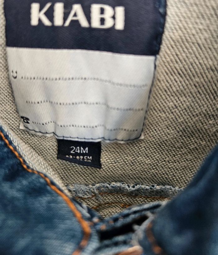 Veste en jean bleu marine - 24 mois - photo numéro 2