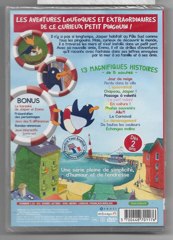 JASPER LE PINGOUIN - Perdu Dans La Ville - Volume 2 / DVD Neuf sous blister - VF - photo numéro 2