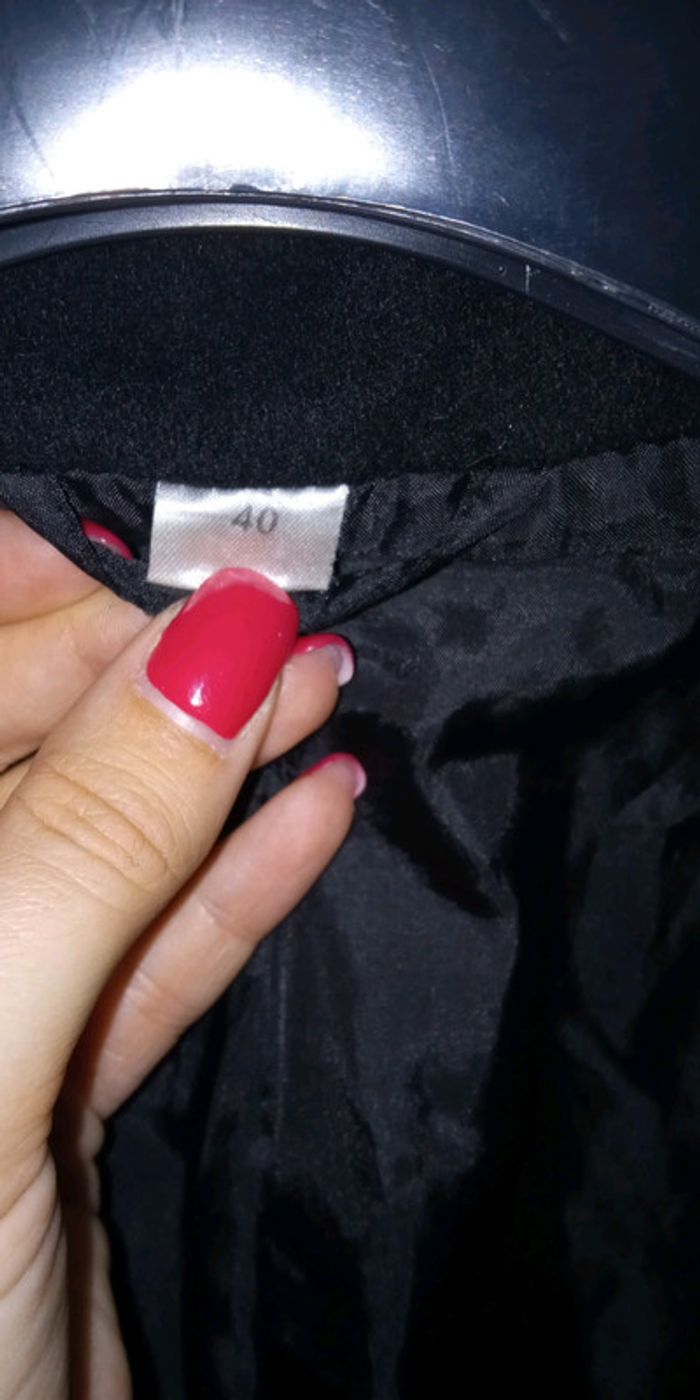 Manteau noir taille 40 - photo numéro 2