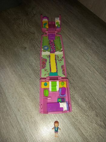 polly pocket vintage téléphone avec 1 personnage