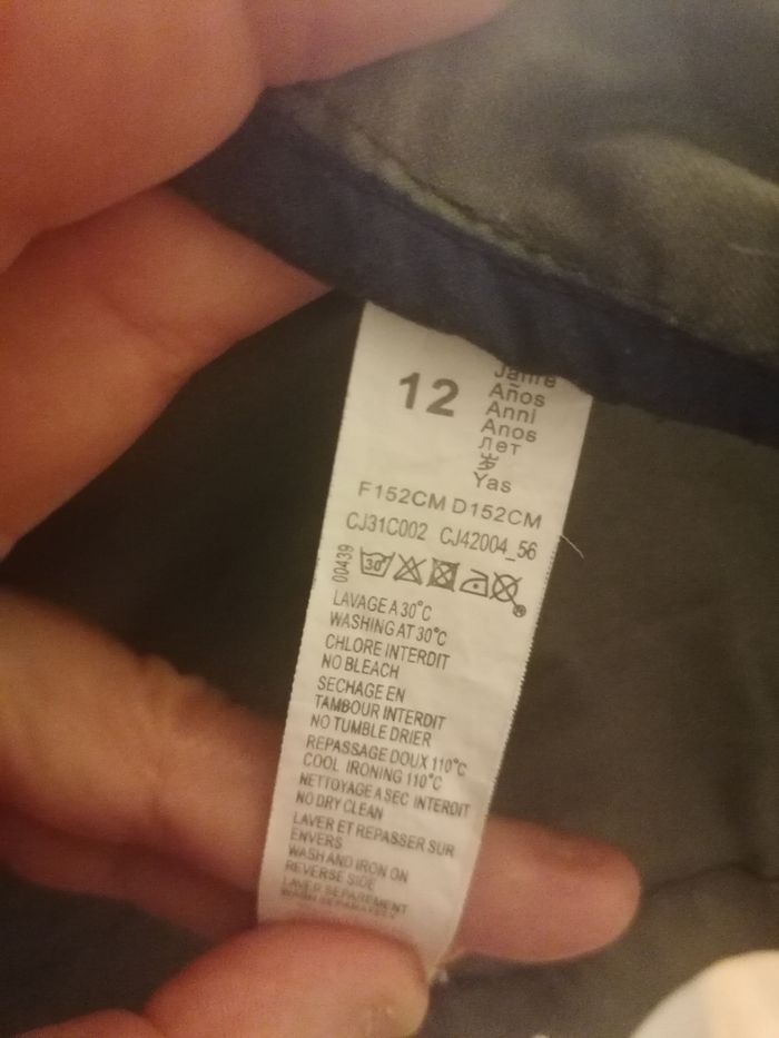 Veste coton légère zippée à capuche garçon 12 ans - photo numéro 6