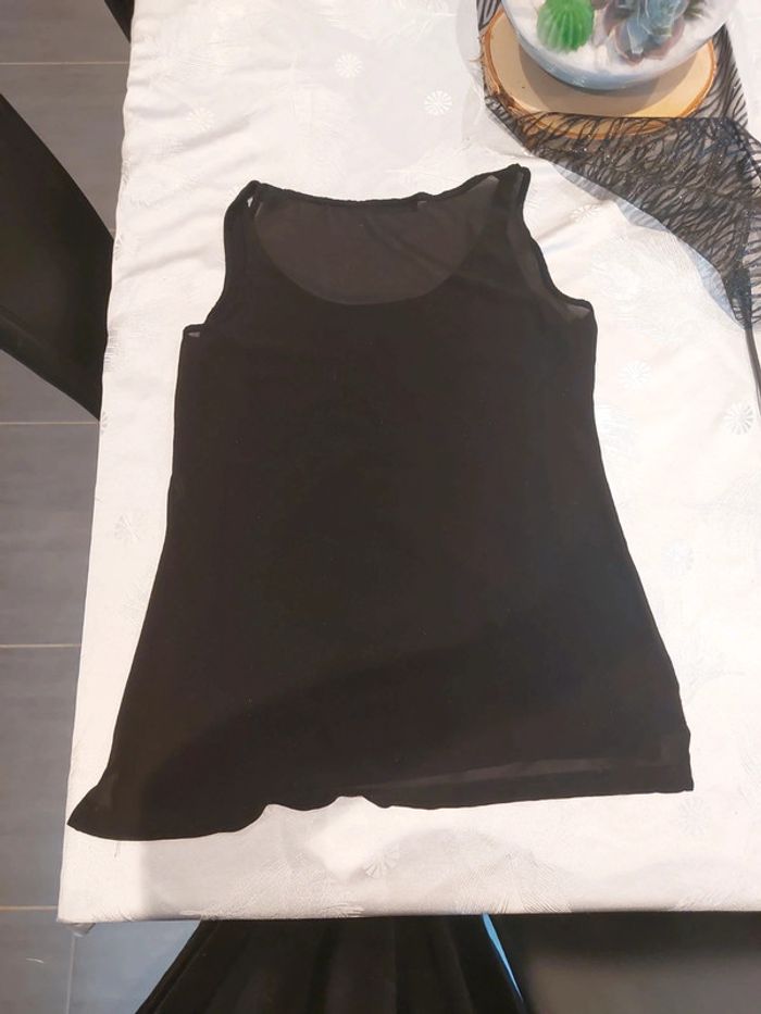 Débardeur Femme Morgan Taille M/38 noir et doré très bon état - photo numéro 4