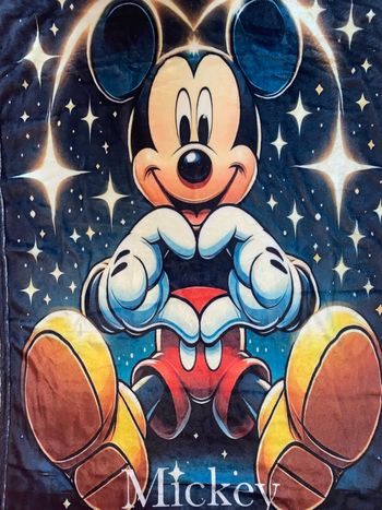 Couverture Mickey coeur 70x100