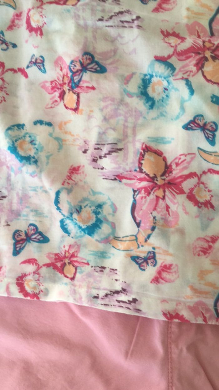 Ensemble pastel fleuris et papillons 18m - photo numéro 2