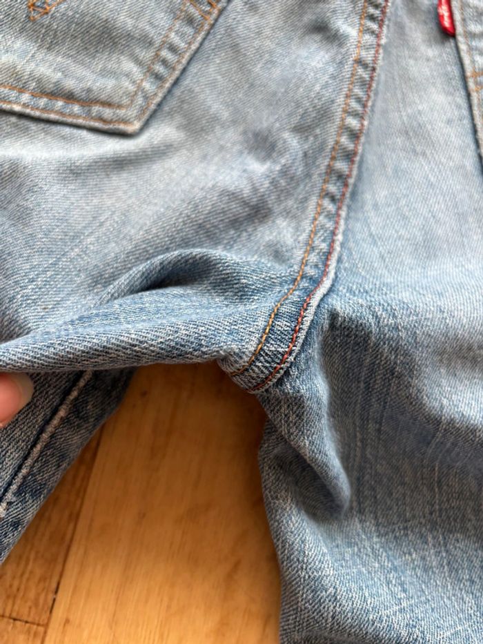 Jean femme Levi’s 515 bootcut évasé y2k 2000s bleu clair troué Mexique US rare taille 36/38 S/M - photo numéro 16