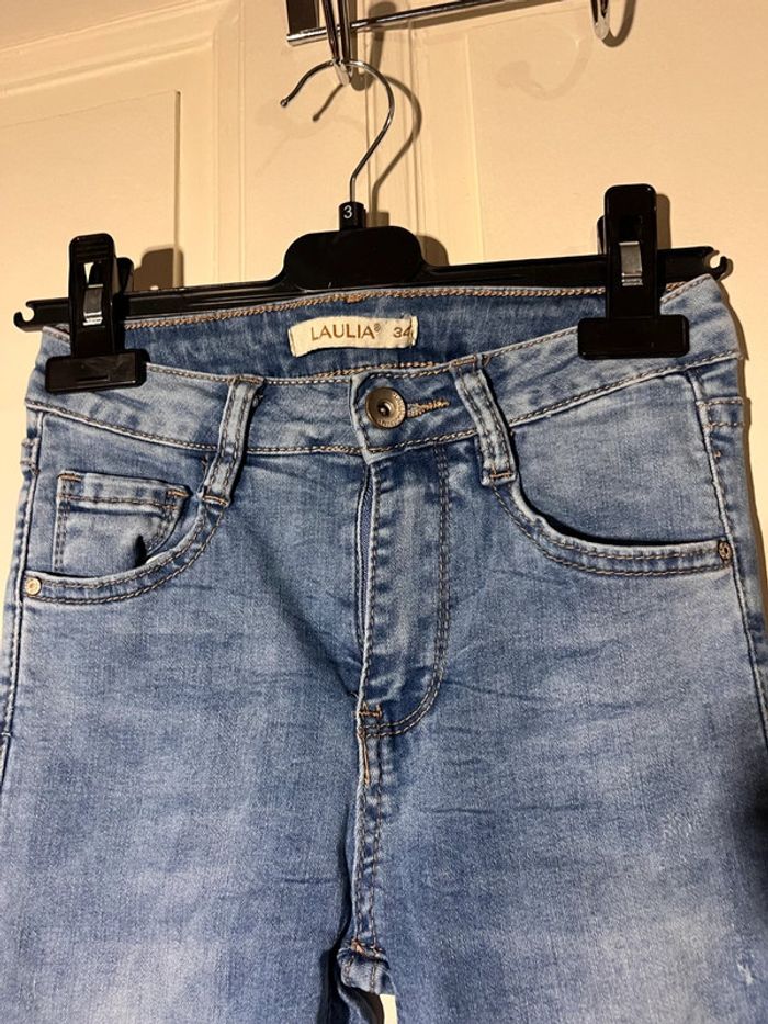 Jeans laulia femme taille 34 perles - photo numéro 4