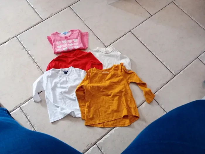 Lot t-shirt manches longues