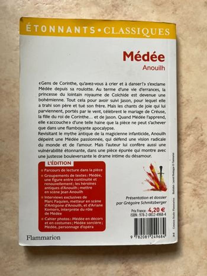 Livre Médée Anouilh - photo numéro 2