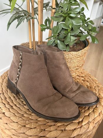 Bottines beige marron taille 38