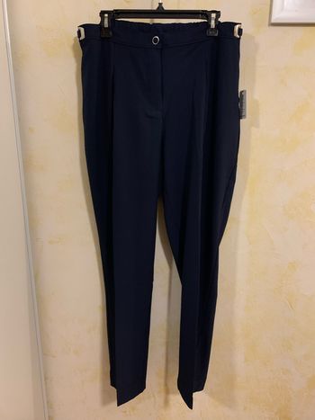 Pantalon femme T48 bleu foncé Damart