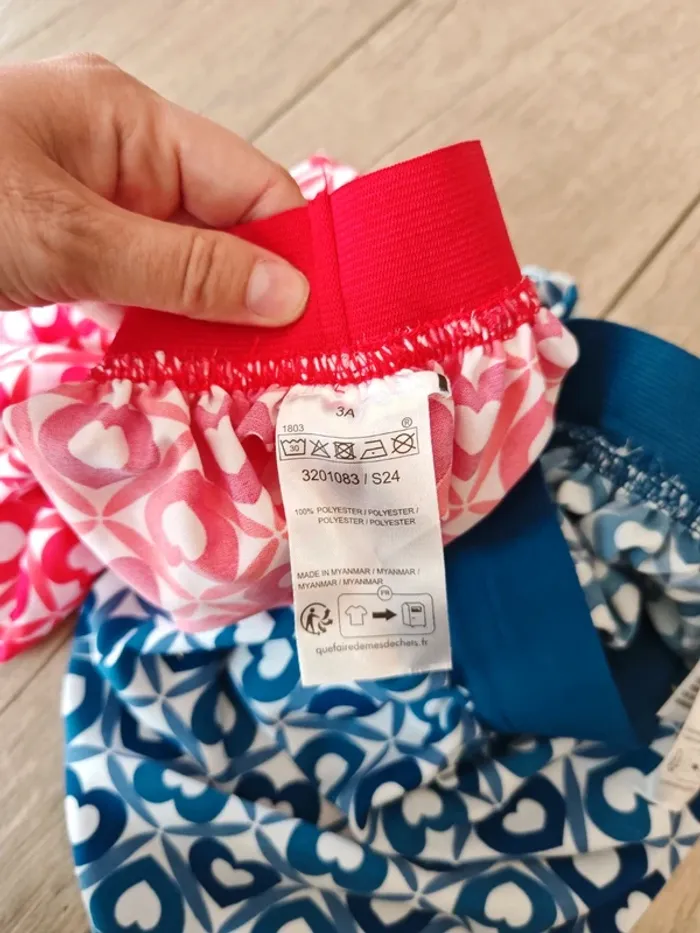 Lot de 2 jupes d'été identiques 3 ans - photo numéro 3