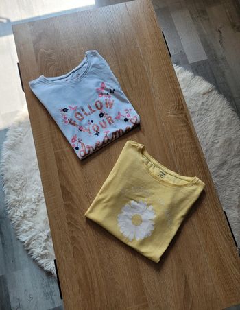 🦋 Lot de 2 jolis tee shirt 🦋 Taille 10 ans