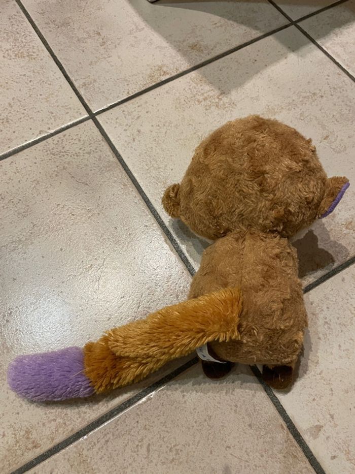 Peluche Yoohoo lémurien / suricate gros yeux - photo numéro 2