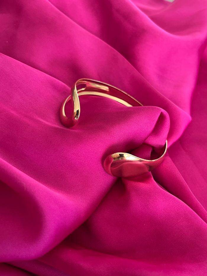 Jonc bracelet tendance acier inoxydable