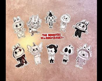 Pack de stickers Monsters 10e Anniversaire 🎟️ (exclu expo Paris)