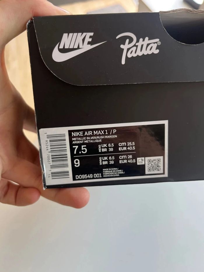 Nike Air Max 1 X Patta Rush Marron 40,5 - photo numéro 6