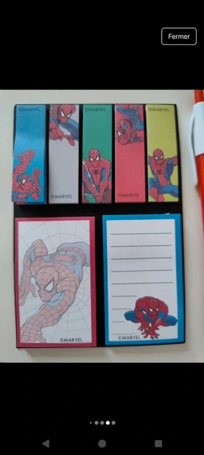 Sac à dos Spiderman avec fournitures scolaires - photo numéro 5