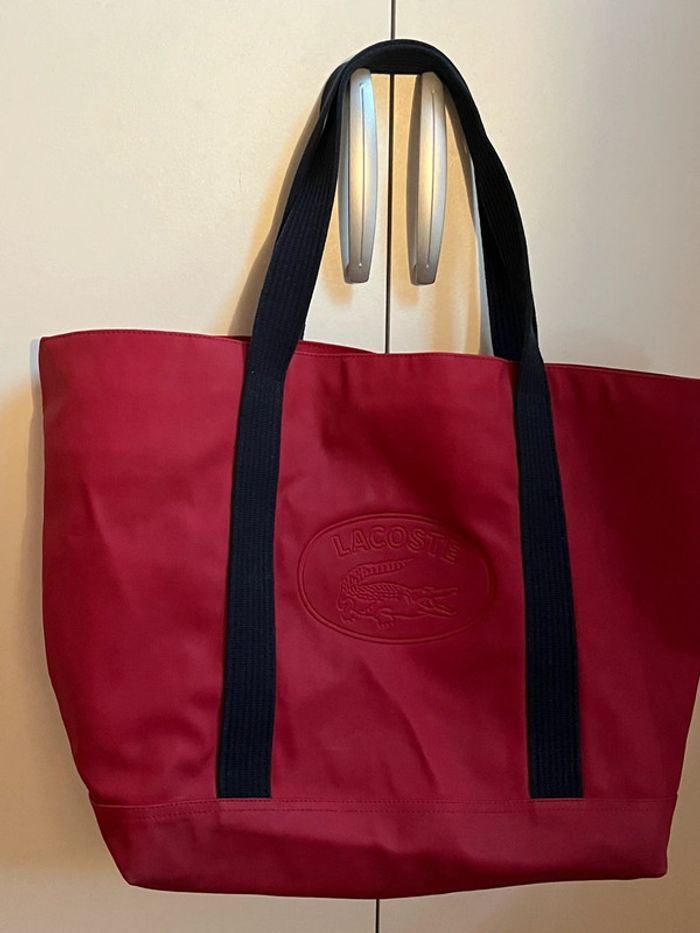 Sac à mains bordeaux Lacoste - photo numéro 7