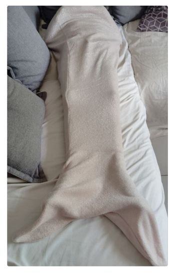 Duvet/queue de sirène ROSE enfant  3-5 ans