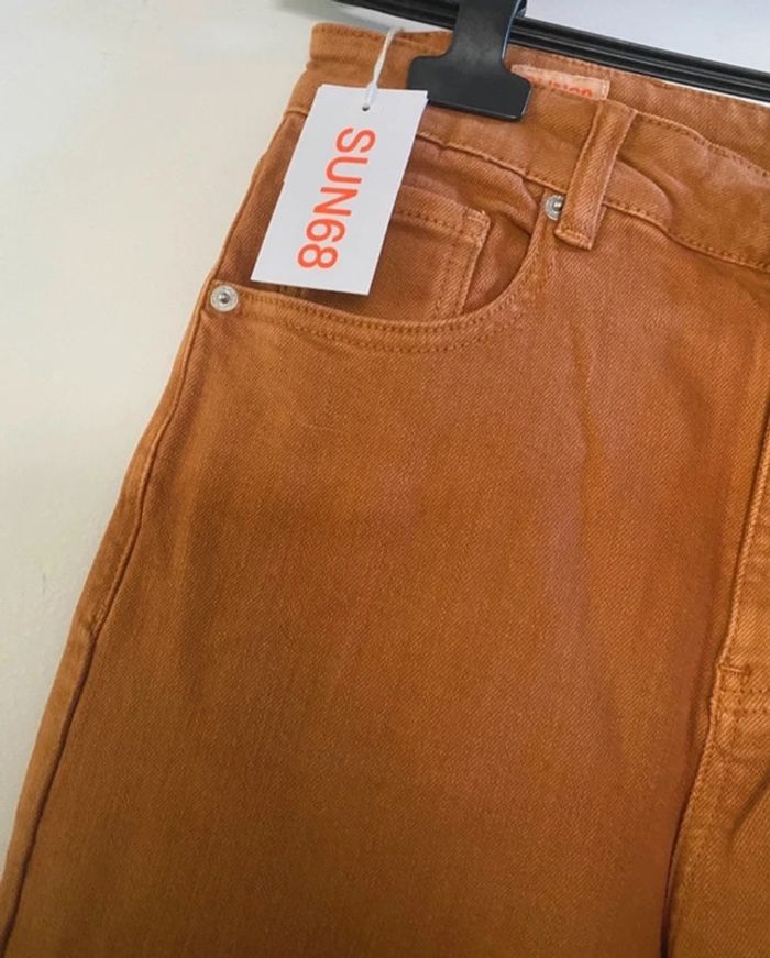 Pantalon Jean Sun68 coupe large coton taille 38 Neuf - photo numéro 4