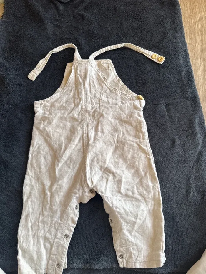 Salopette beige H&M 9-12 mois - photo numéro 3