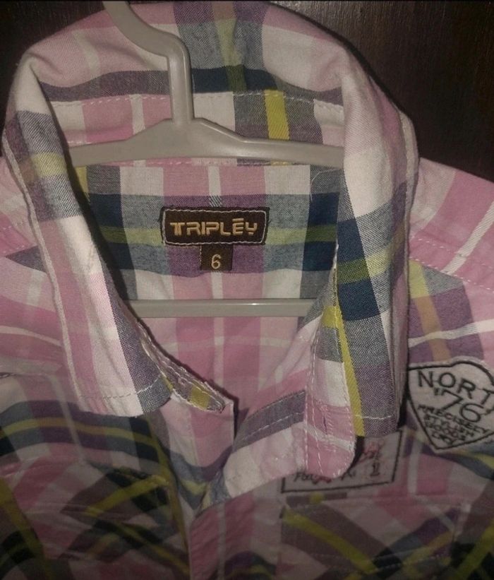 Chemise carreaux rose - photo numéro 2
