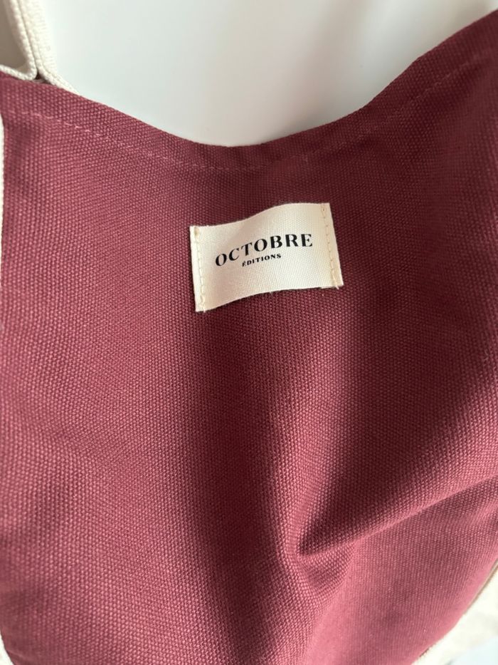 Sac bordeaux Octobre Éditions - photo numéro 2