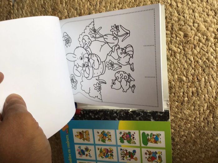 Livre coloriage et bloc à piquer Pâques colorie pique et plie - photo numéro 8