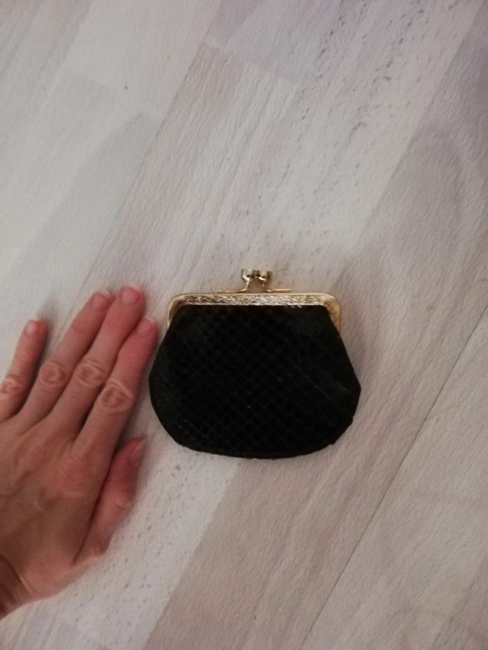 Magnifique porte monnaie vintage authentique cuir a écailles - photo numéro 3