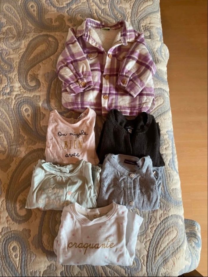 Lot vêtements bébé fille 9mois - photo numéro 2