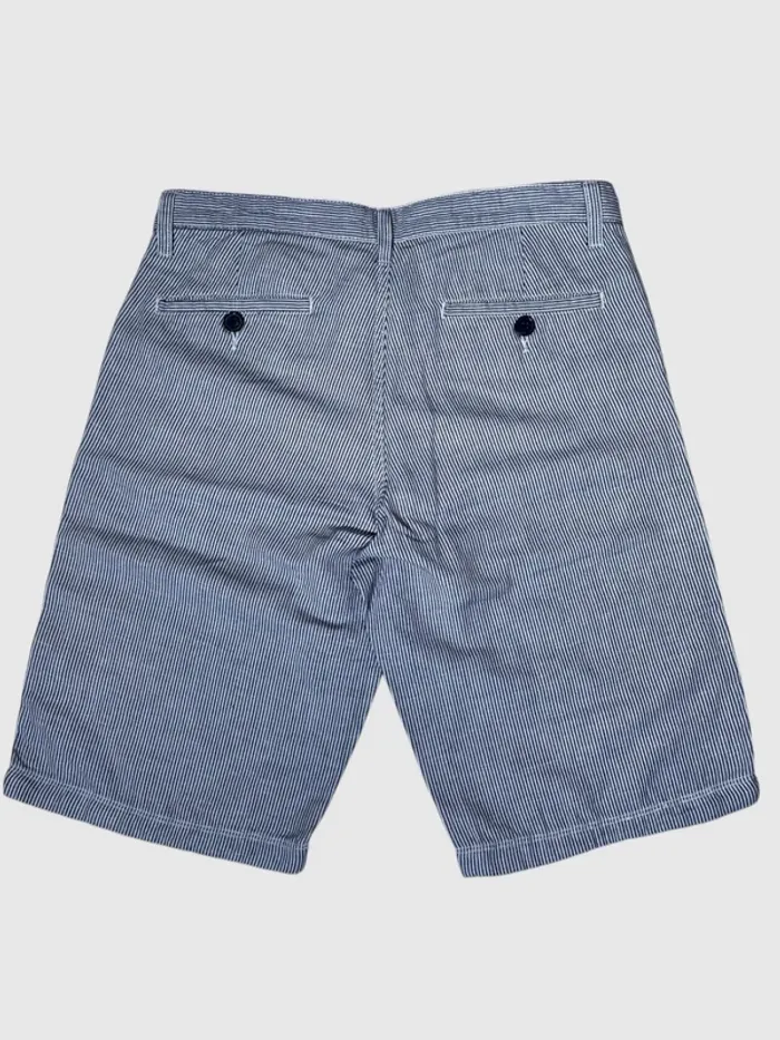 Shorts Buffalo striped chino navy blue white Mens W30 - photo numéro 2