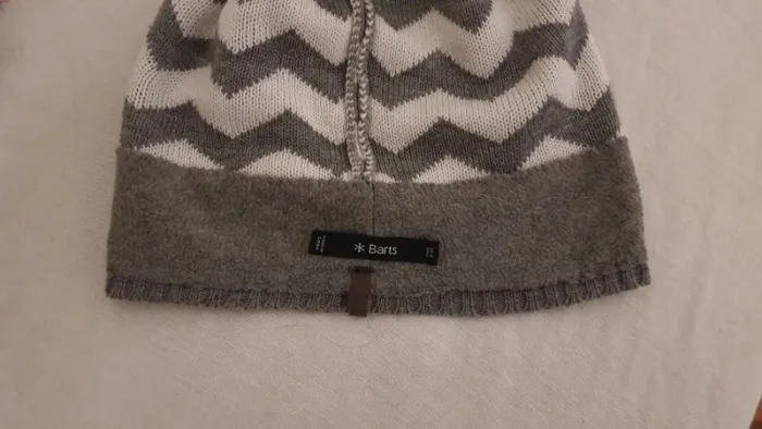 Bonnet "Barts négligent" blanc/gris homme - photo numéro 4