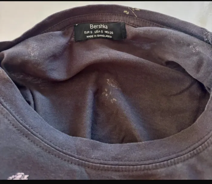 T shirt noir bershka taille s - photo numéro 5