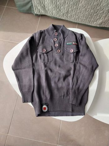 Pull gris foncé Scott &fox T10A