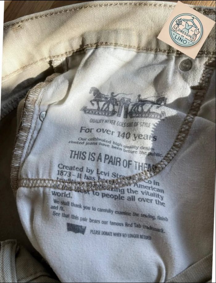 Levi’s 513 Beige W32 L32 - État impeccable - photo numéro 5