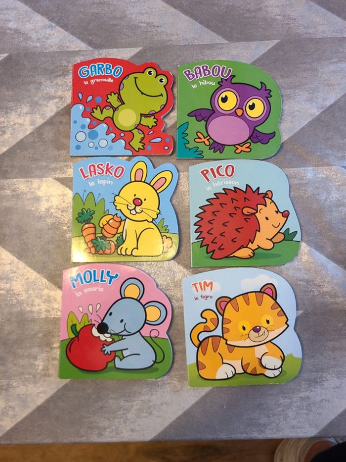 Lot de 6 livres cartonné bebe
